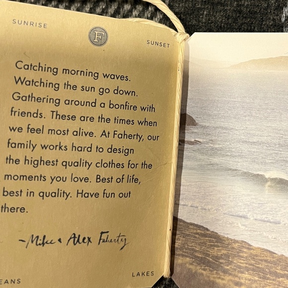 Faherty Legend Sweater Shirt NWT - Picture 5 of 8